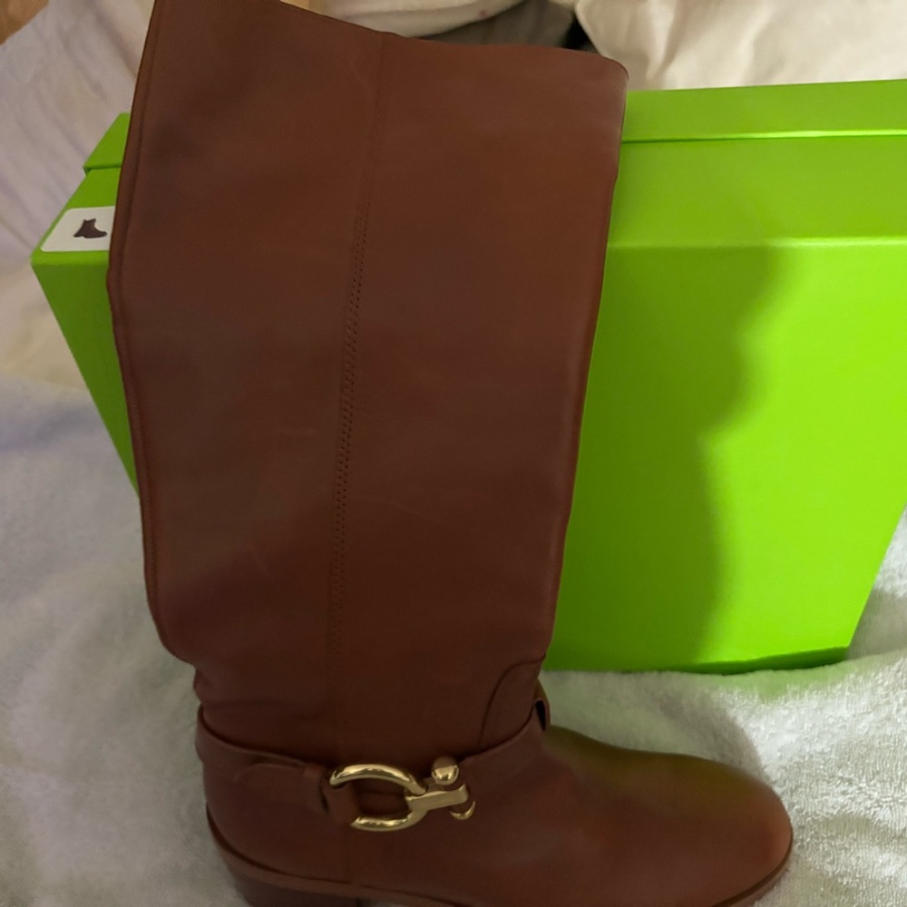 Brown Leather Women's Boots by Coach